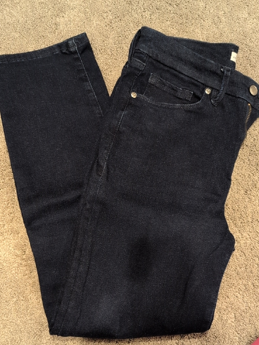 Good American Dark Blue Stretch Jeans